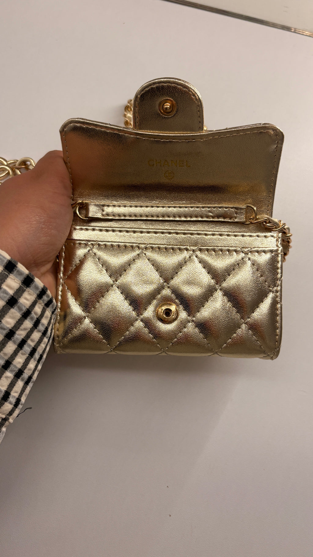 Mini sac doré