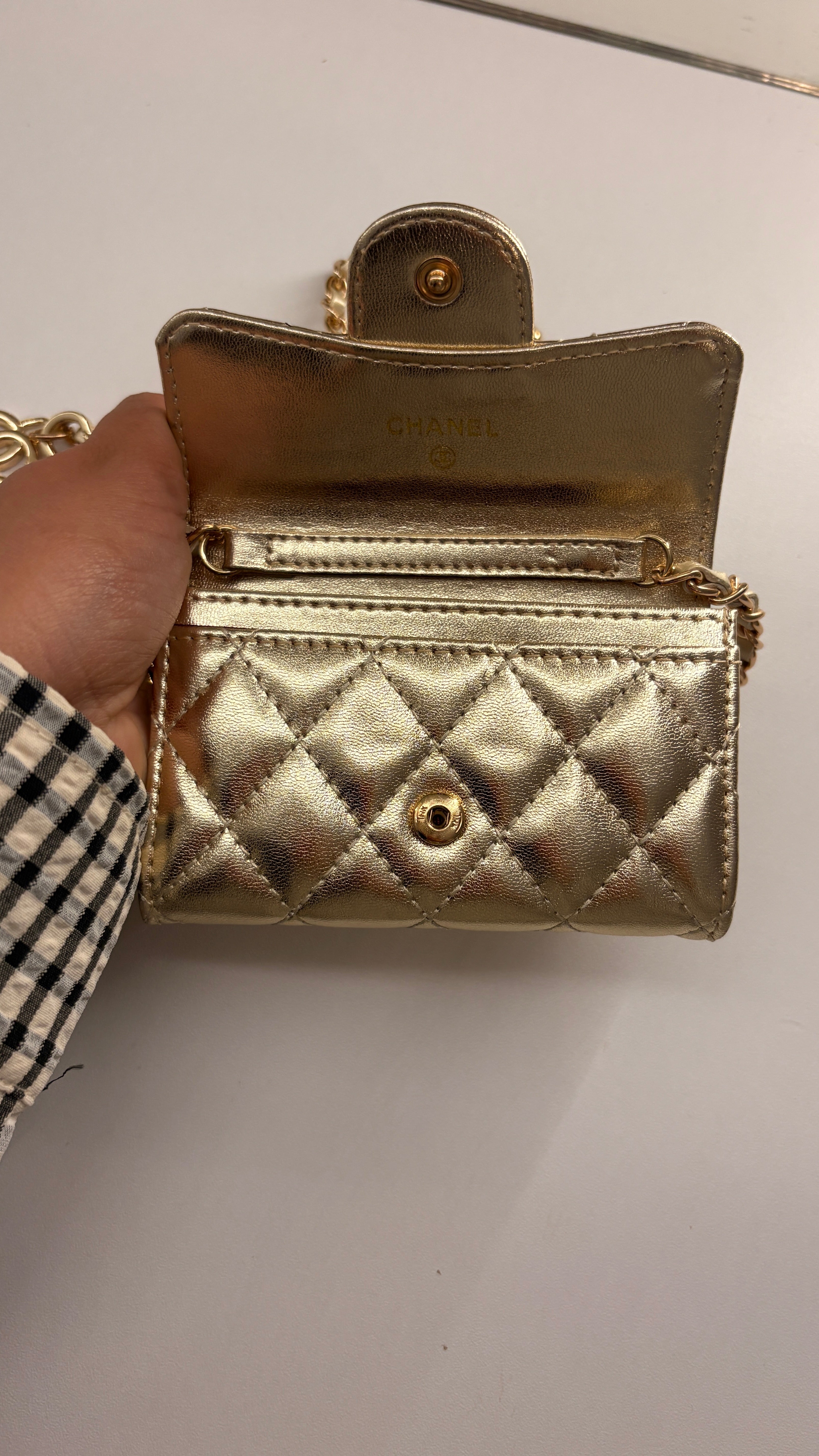 Mini sac doré