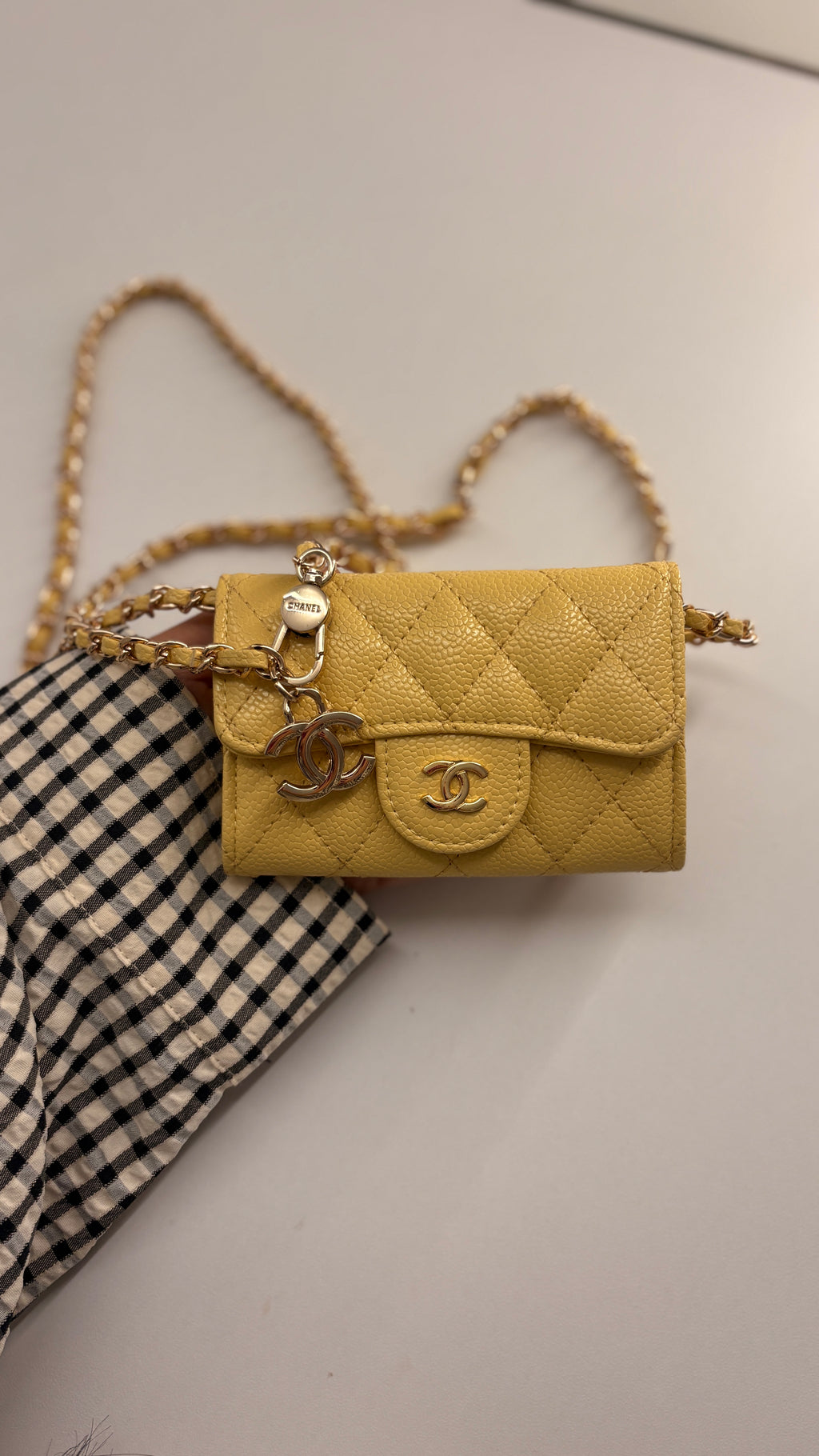 Mini sac jaune