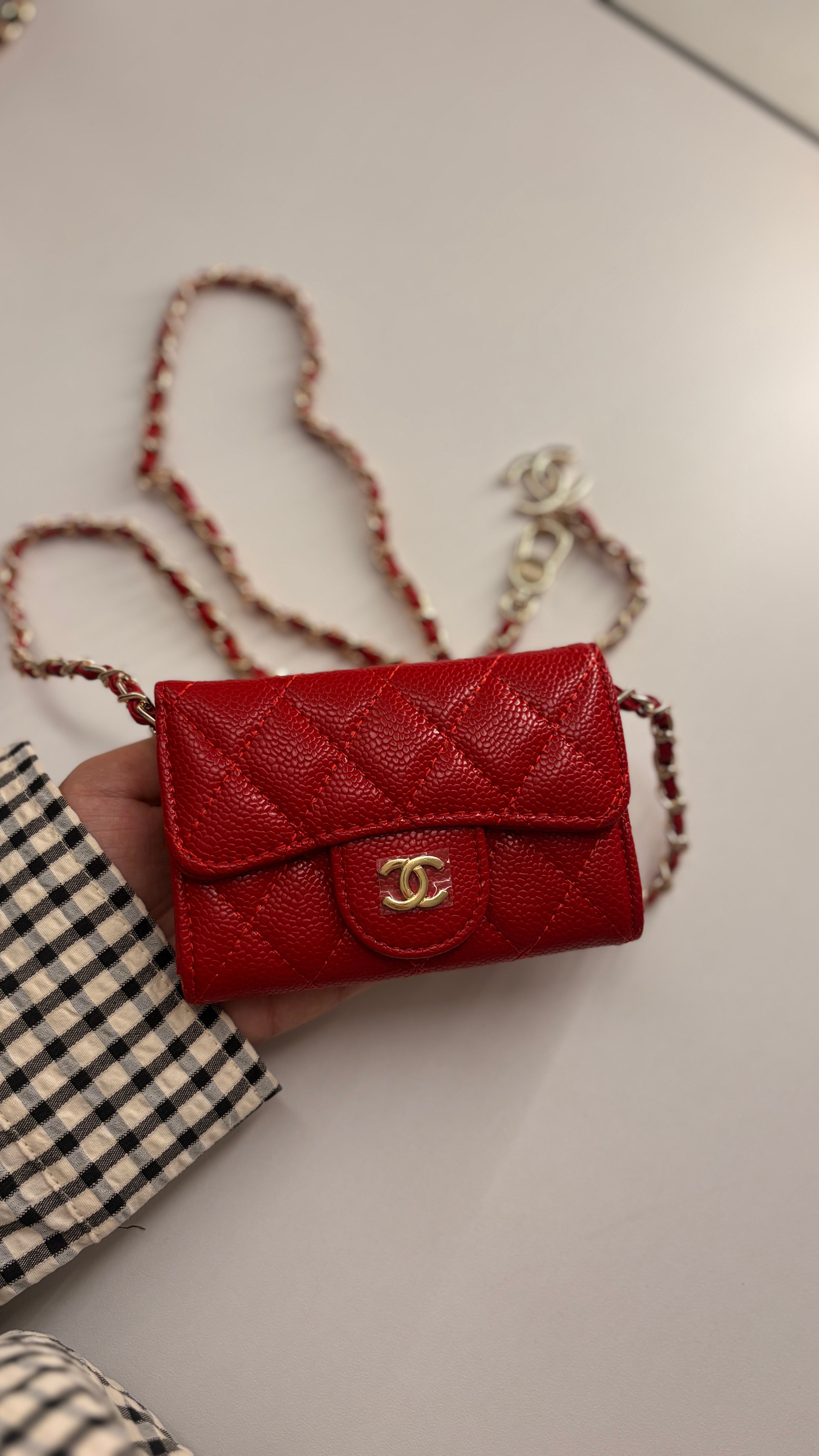 Mini sac noir rouge