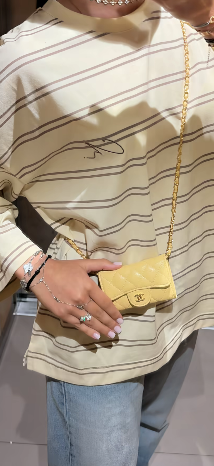 Mini sac jaune