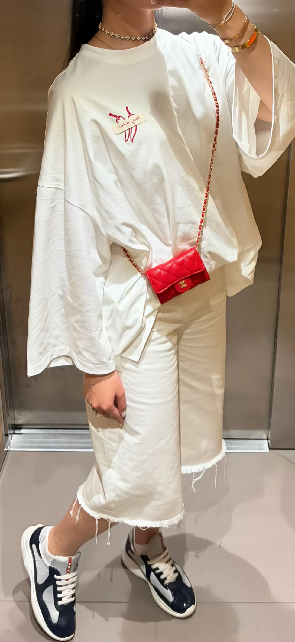 Mini sac noir rouge