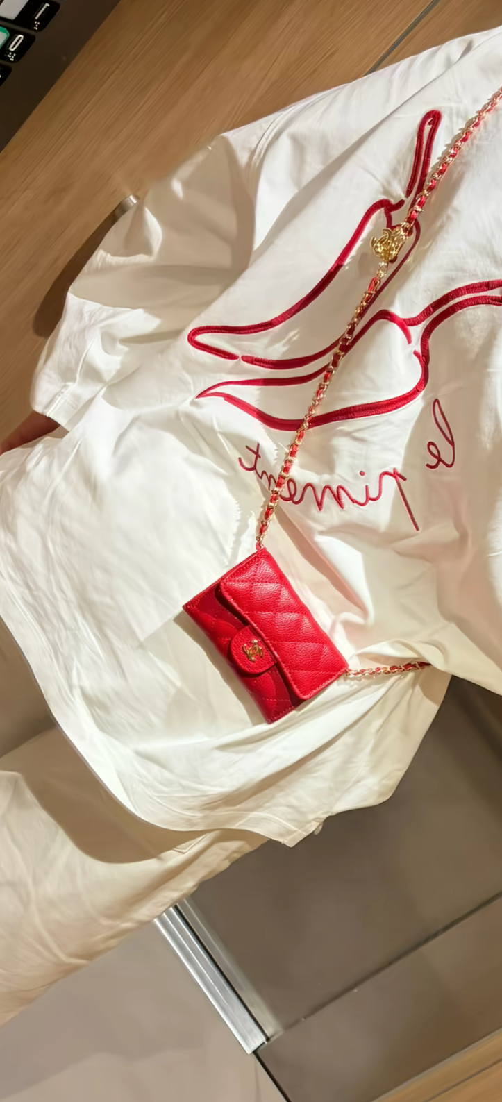 Mini sac noir rouge