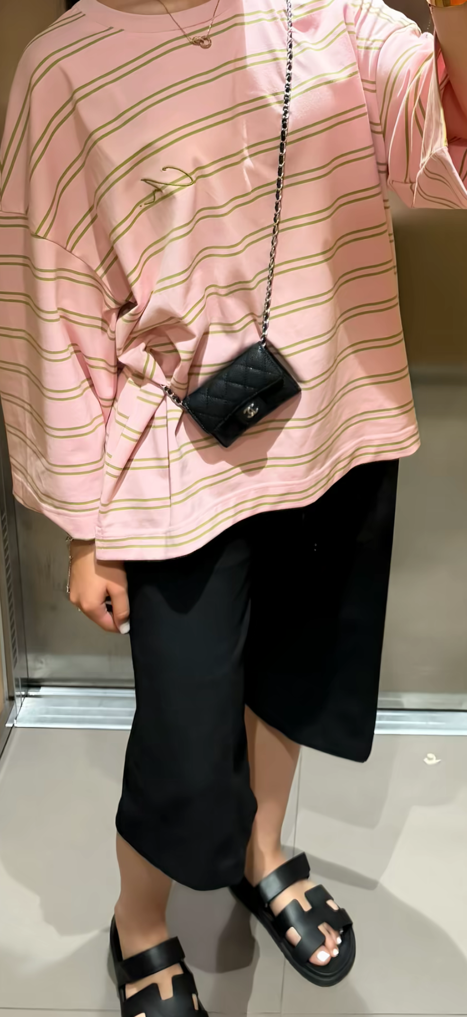 Mini sac noir or