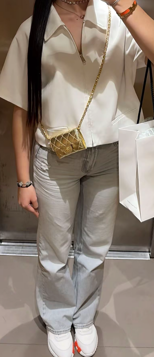 Mini sac doré