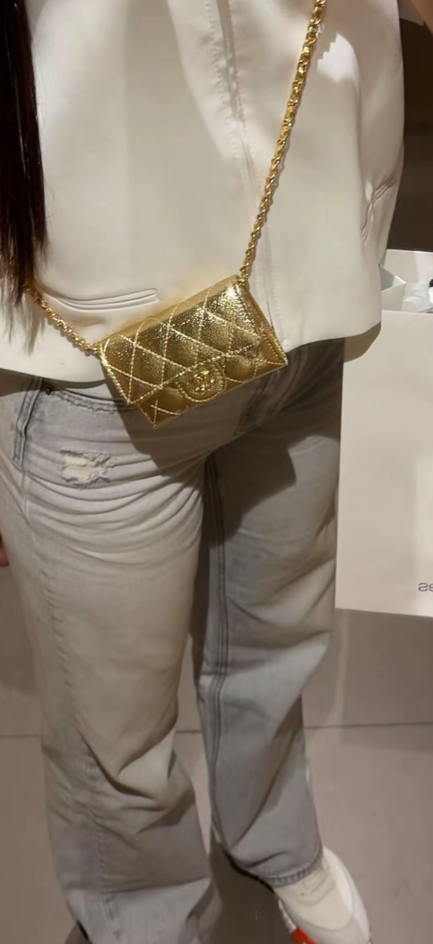 Mini sac doré