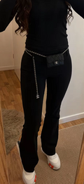 Mini sac noir argenté