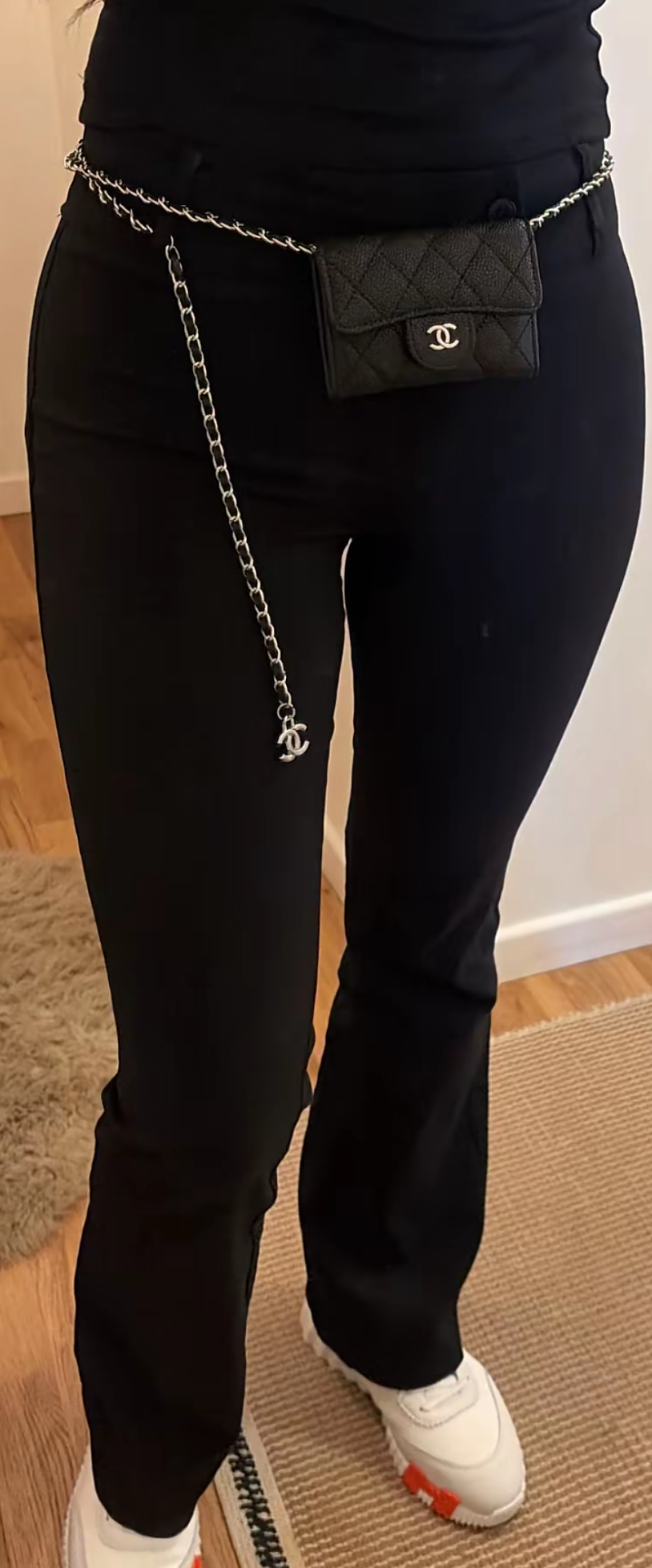 Mini sac noir argenté